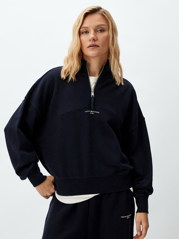 Tommy Hilfiger dámská tmavě modrá mikina