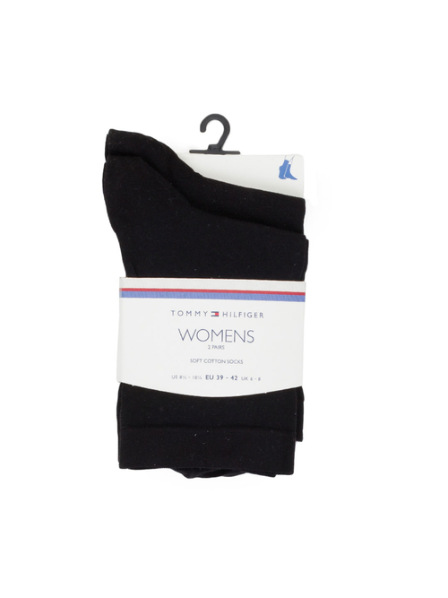 Tommy Hilfiger dámské černé ponožky 2 pack