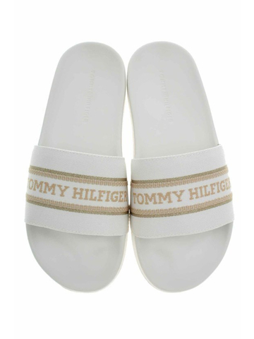 Tommy Hilfiger dámské krémové pantofle