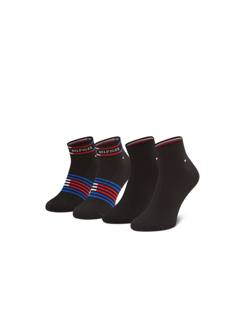 Tommy Hilfiger pánské černé ponožky 2 pack