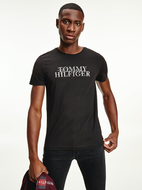 Tommy Hilfiger pánské černé tričko
