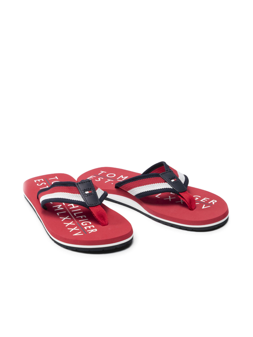 Tommy Hilfiger pánské červené žabky