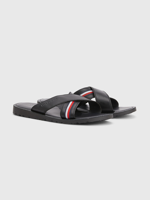 Tommy Hilfiger pánské černé pantofle