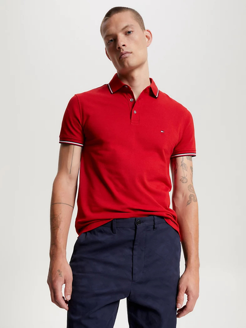 Tommy Hilfiger pánské červené polo