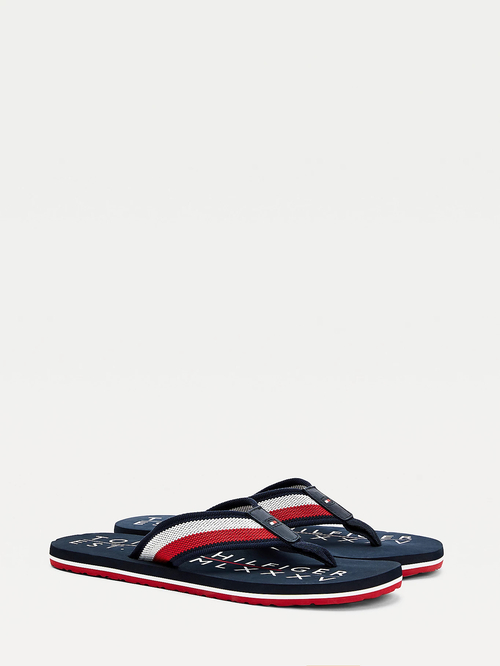 Tommy Hilfiger pánské tmavě modré žabky.