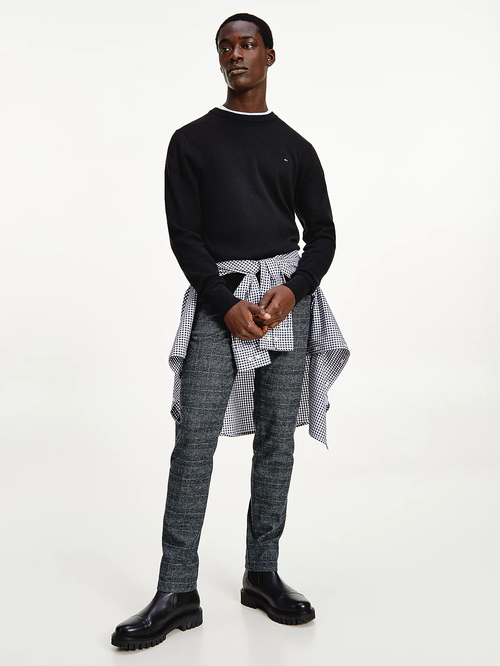 Tommy Hilfiger pánský černý svetr Pima Cotton Cashmere