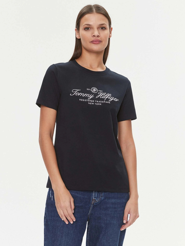 Tommy Hilfiger dámské tmavě modré tričko