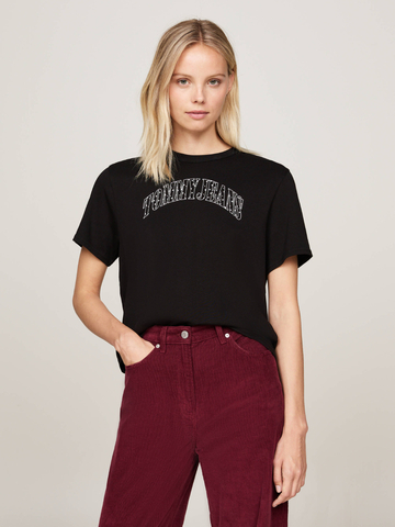 Tommy Jeans dámské černé tričko