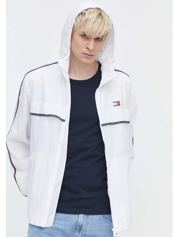 Tommy Jeans pánská bílá bunda