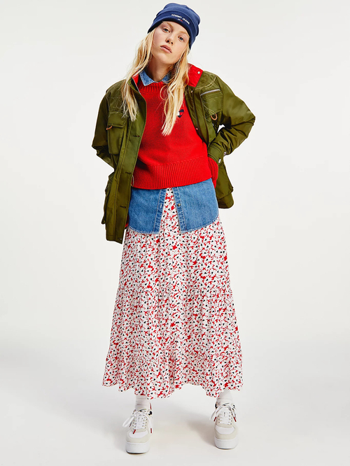 Tommy Jeans dámská vzorovaná sukně