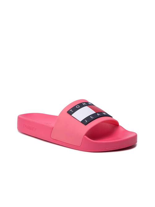 Tommy Jeans dásmké růžové pantofle