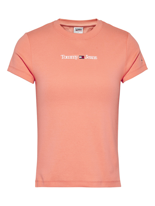 Tommy Jeans dámské broskvové tričko