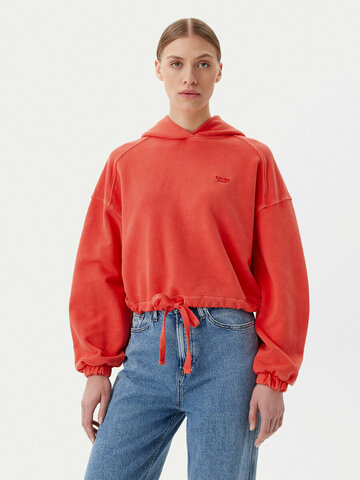Tommy Jeans dámská oranžová mikina