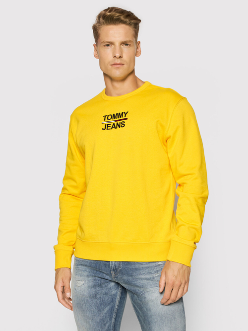 Tommy Jeans pánská žlutá mikina