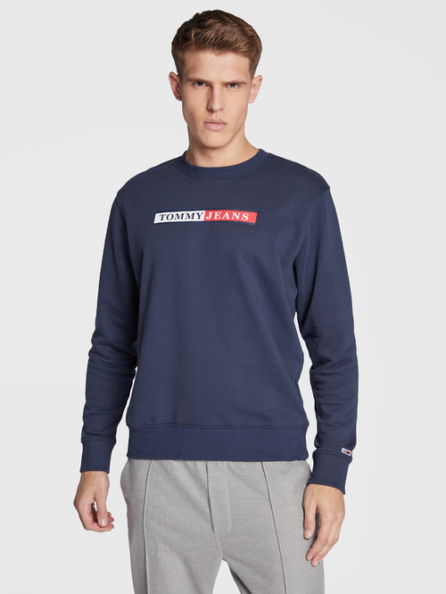 Tommy Jeans pánská tmavě modrá mikina