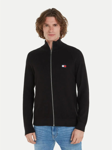 Tommy Jeans pánský černý svetr