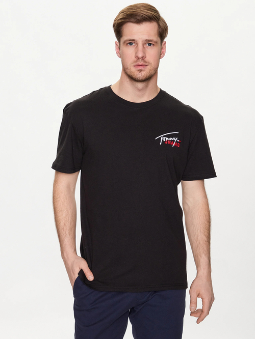 Tommy Jeans pánské černé tričko.
