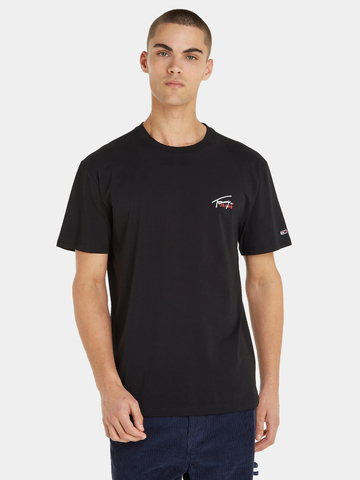 Tommy Jeans pánské černé tričko