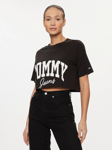 Tommy Jeans dámské černé tričko.