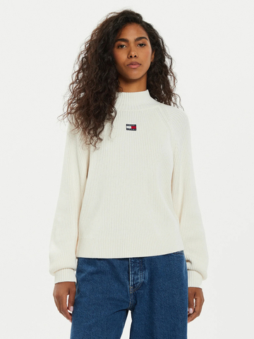 Tommy Jeans dámský krémový svetr