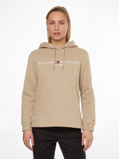 Tommy Hilfiger dámská béžová mikina Hoodie