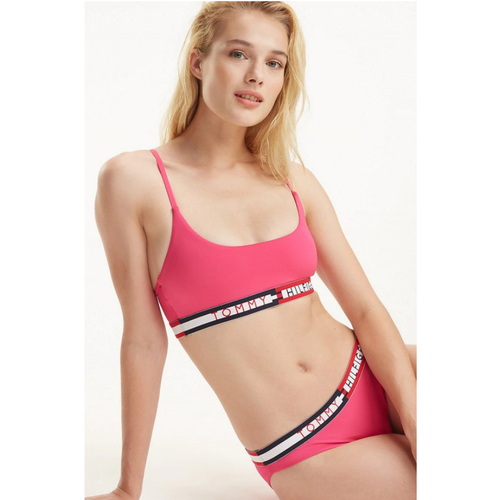 Tommy Hilfiger dámská růžová plavková braletka