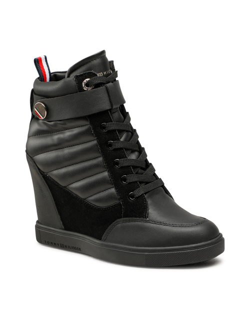 Tommy Hilfiger dámské černé boty Wedge