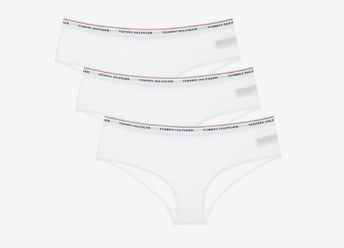 Tommy Hilfiger dámské bílé kalhotky 3 pack Essentials