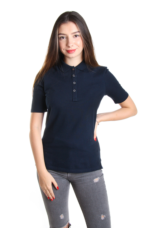 Tommy Hilfiger dámské tmavě modré polo Essential