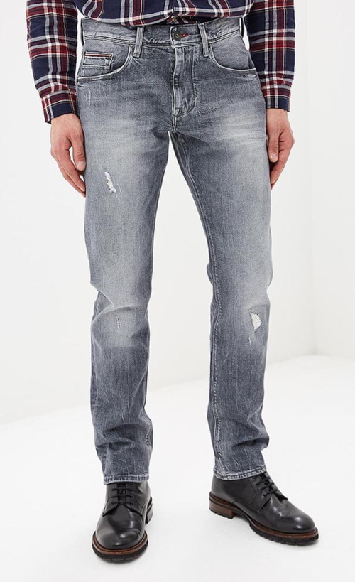 Tommy Hilfiger pánské šedé džíny Denton
