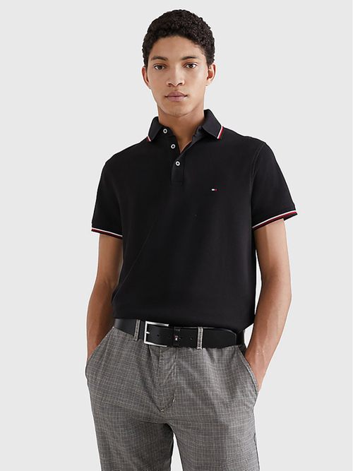 Tommy Hilfiger pánské černé polo