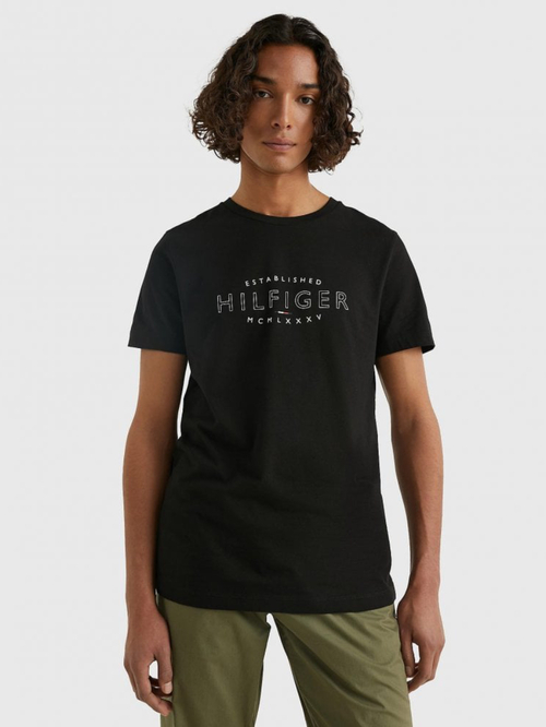 Tommy Hilfiger pánské černé tričko 