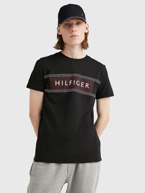 Tommy Hilfiger pánské černé tričko