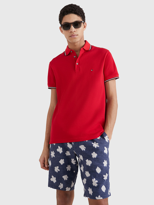 Tommy Hilfiger pánské červené polo