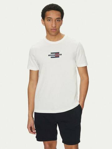 Tommy Hilfiger pánské bílé tričko Flag