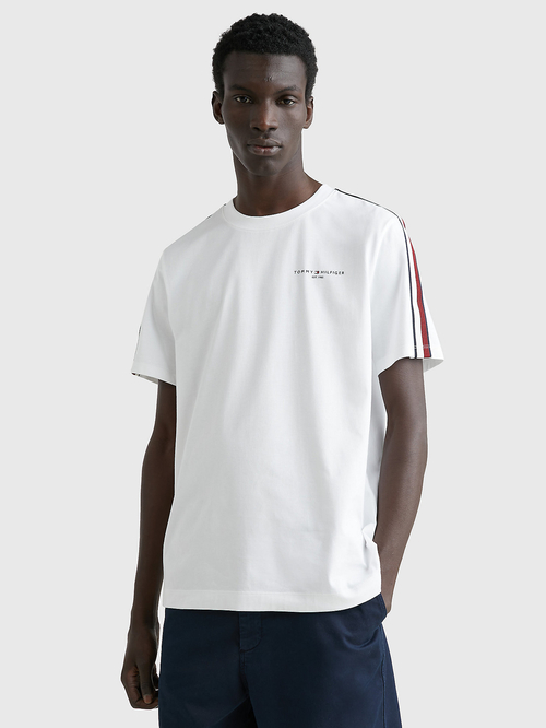 Tommy Hilfiger pánské bílé tričko Global