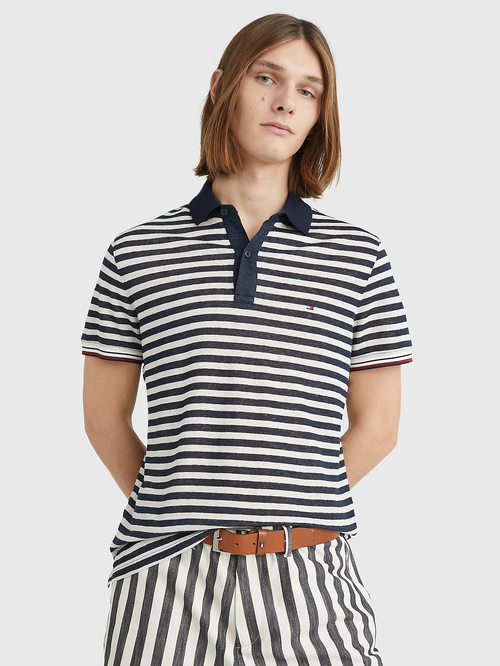 Tommy Hilfiger pánské pruhované polo Breton