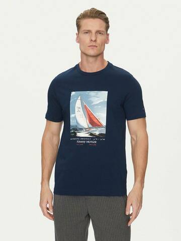 Tommy Hilfiger pánské tmavě modré tričko