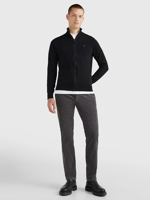 Tommy Hilfiger pánský černý svetr