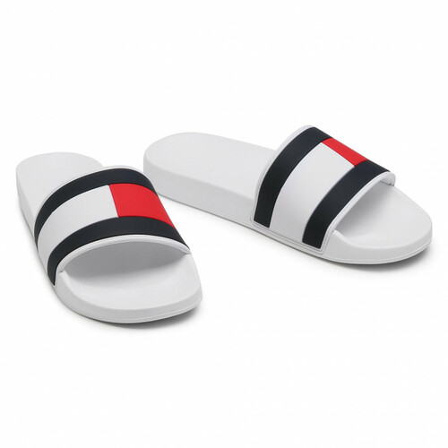 Tommy Hilfiger pánské bílé pantofle
