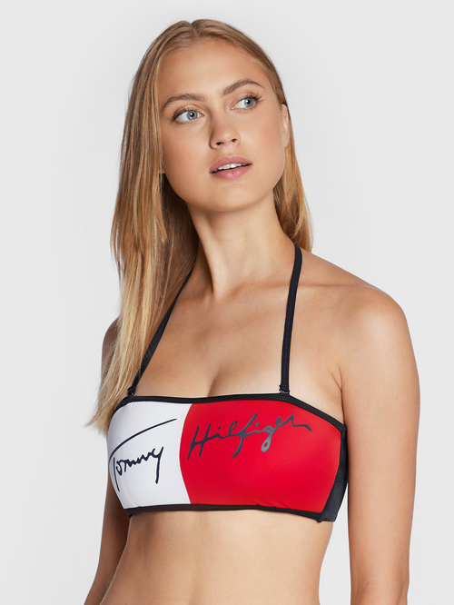 Tommy Hilfiger tmavěmodrá plavková podprsenka
