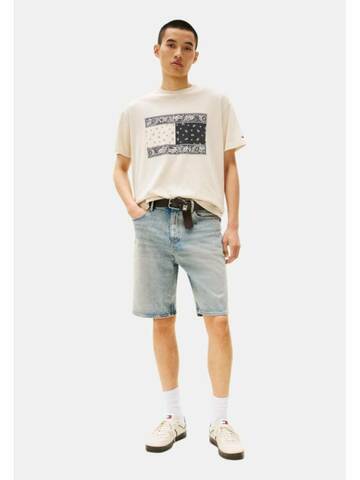 Tommy Jeans pánské béžové tričko
