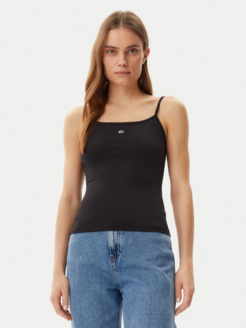 Tommy Jeans dámské černé tílko