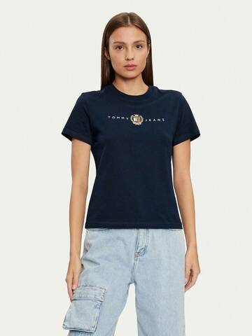 Tommy Jeans dámské modré tričko