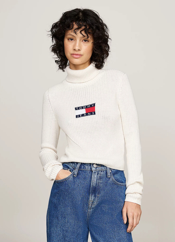 Tommy Jeans dámský béžový rolák