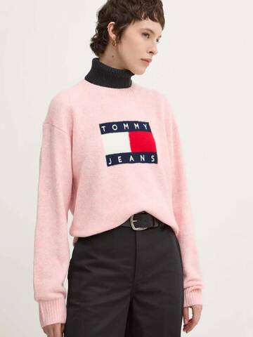 Tommy Jeans dámský růžový svetr