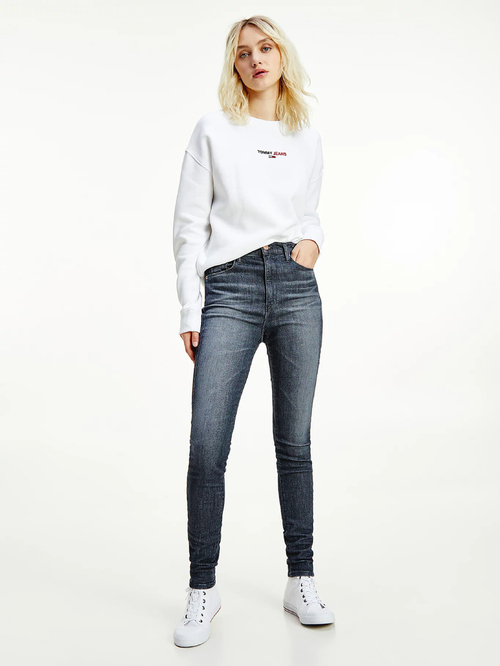 Tommy Jeans dámské šedé džíny