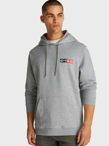 Tommy Jeans pánská šedá mikina