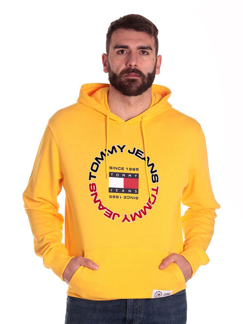 Tommy Jeans pánská žlutá mikina