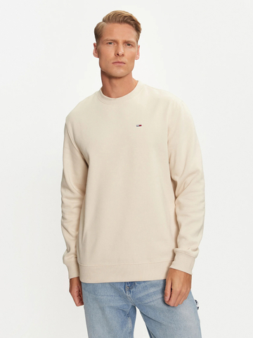 Tommy Jeans pánská béžová mikina